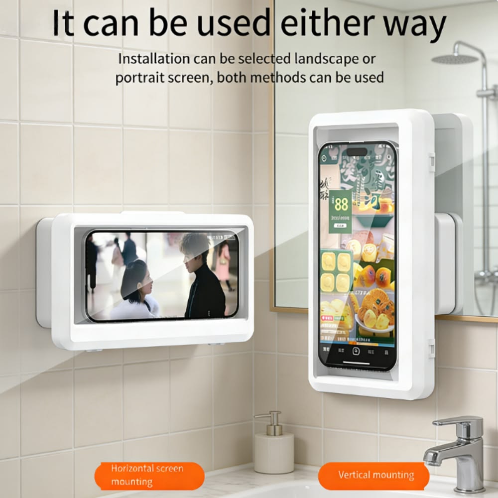 Mobile Phone Waterproof Box Bathroom Shower Phone Placement Box