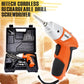 Cordless Electric Screwdriver Tool Kit | Rechargeable Multi-Bit Repair Set with Carry Case