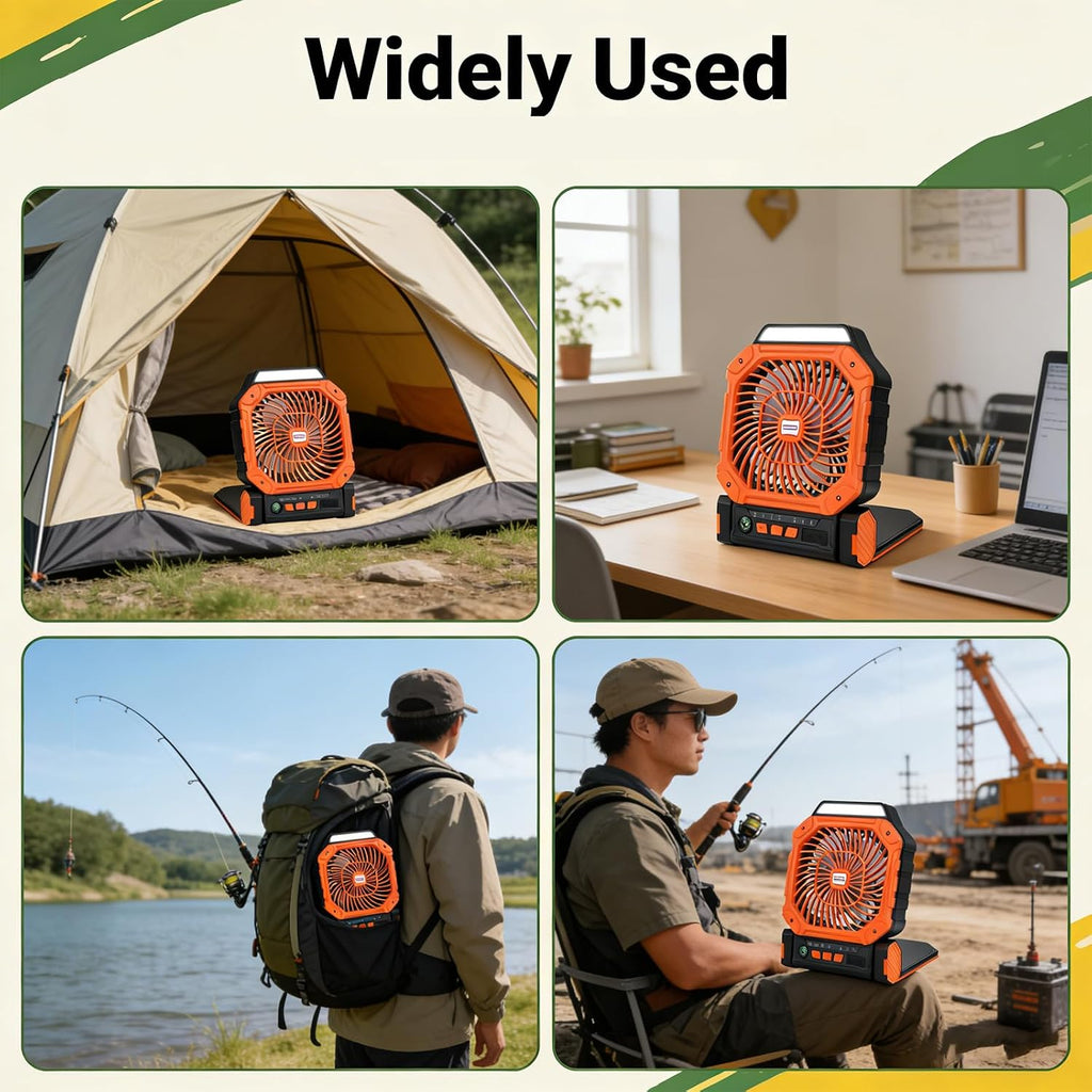 X16 Solar Rechargeable Fan – Portable USB Mini Fan with Powerful Airflow