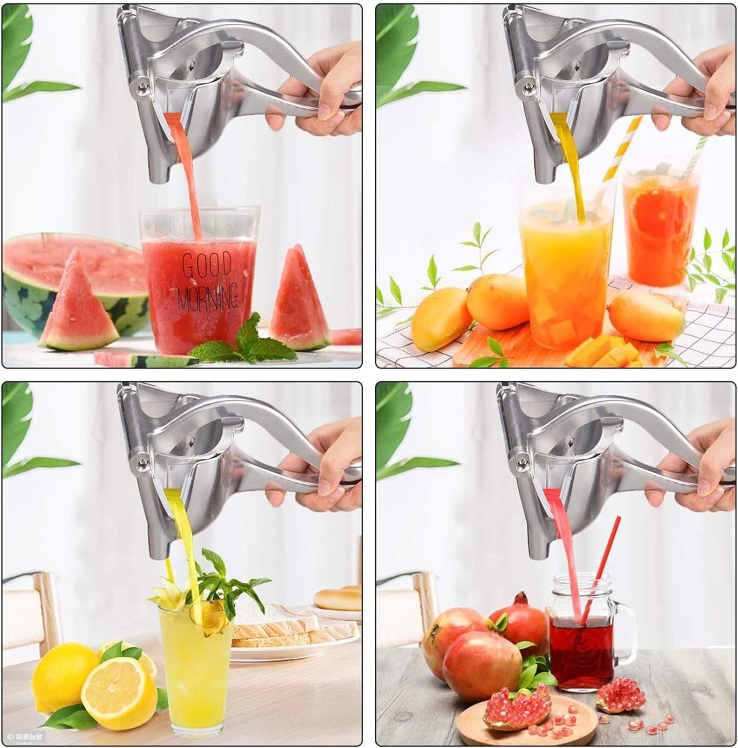 Heavy Duty Manual Fruit Juicer – Aluminium Steel Handheld Citrus & Fruit Press Juicer