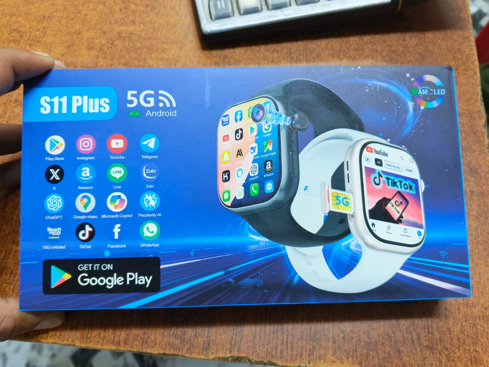 S11 Plus 5G Smart Watch – 32GB + 256GB Smartwatch with Touchscreen Display