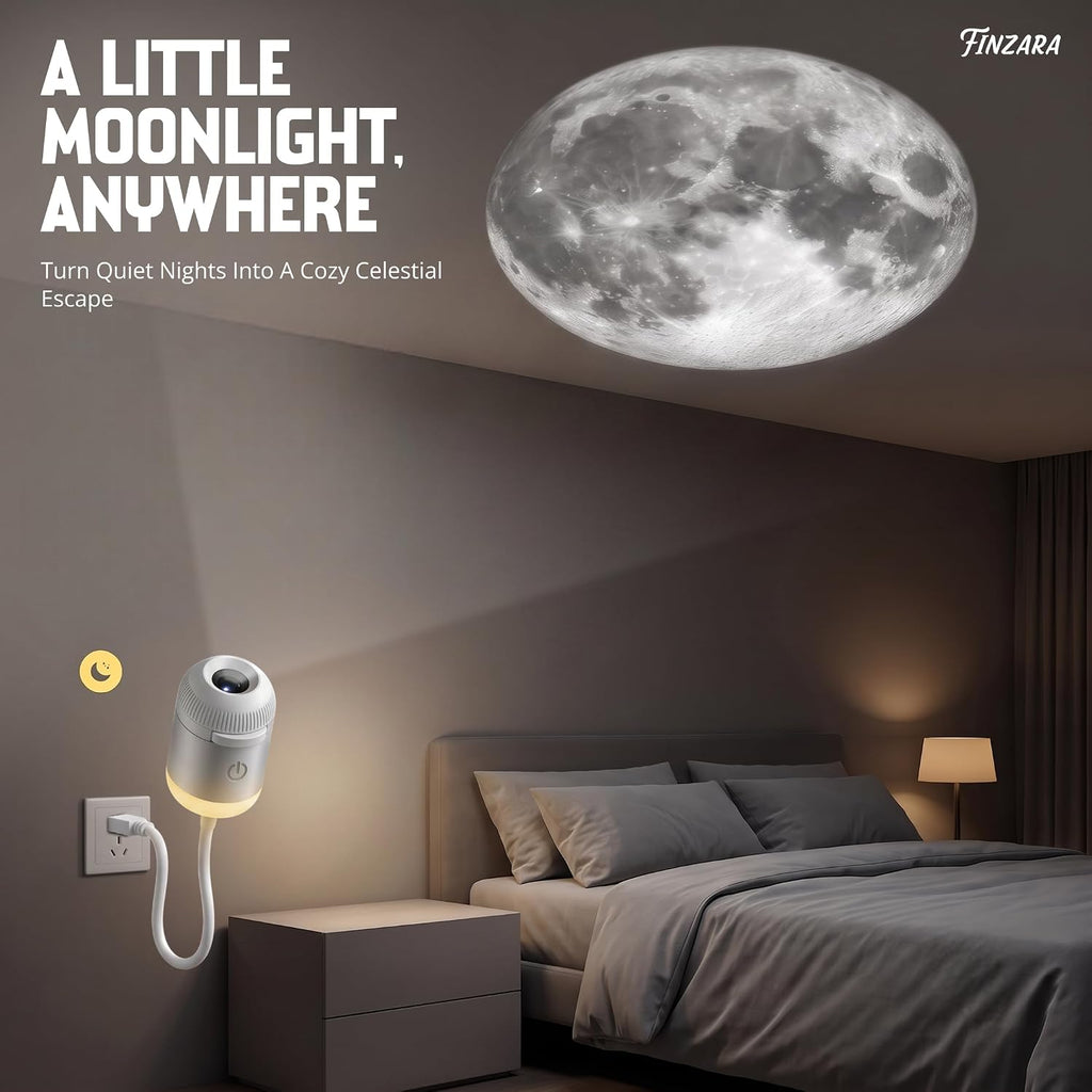 Starry Sky Projection Nightlight – 2-in-1 Galaxy Projector