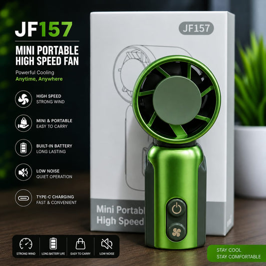 Rechargeable portable turbo handheld fan by zentrobd.shop, high-speed cooling fan with compact design for personal use.