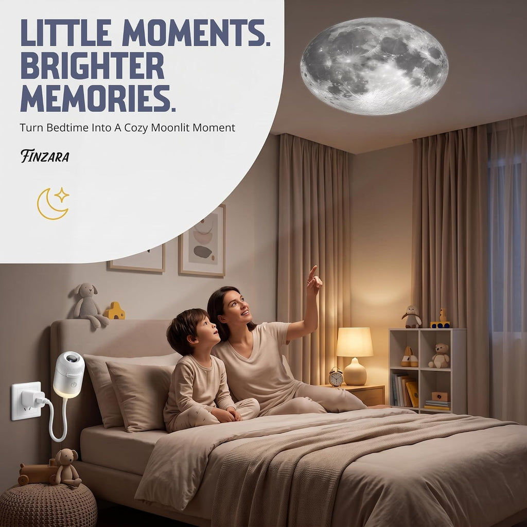 Starry Sky Projection Nightlight – 2-in-1 Galaxy Projector
