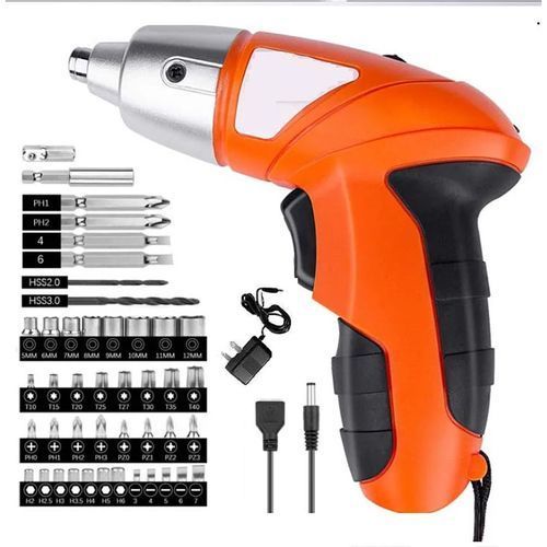Cordless Electric Screwdriver Tool Kit | Rechargeable Multi-Bit Repair Set with Carry Case