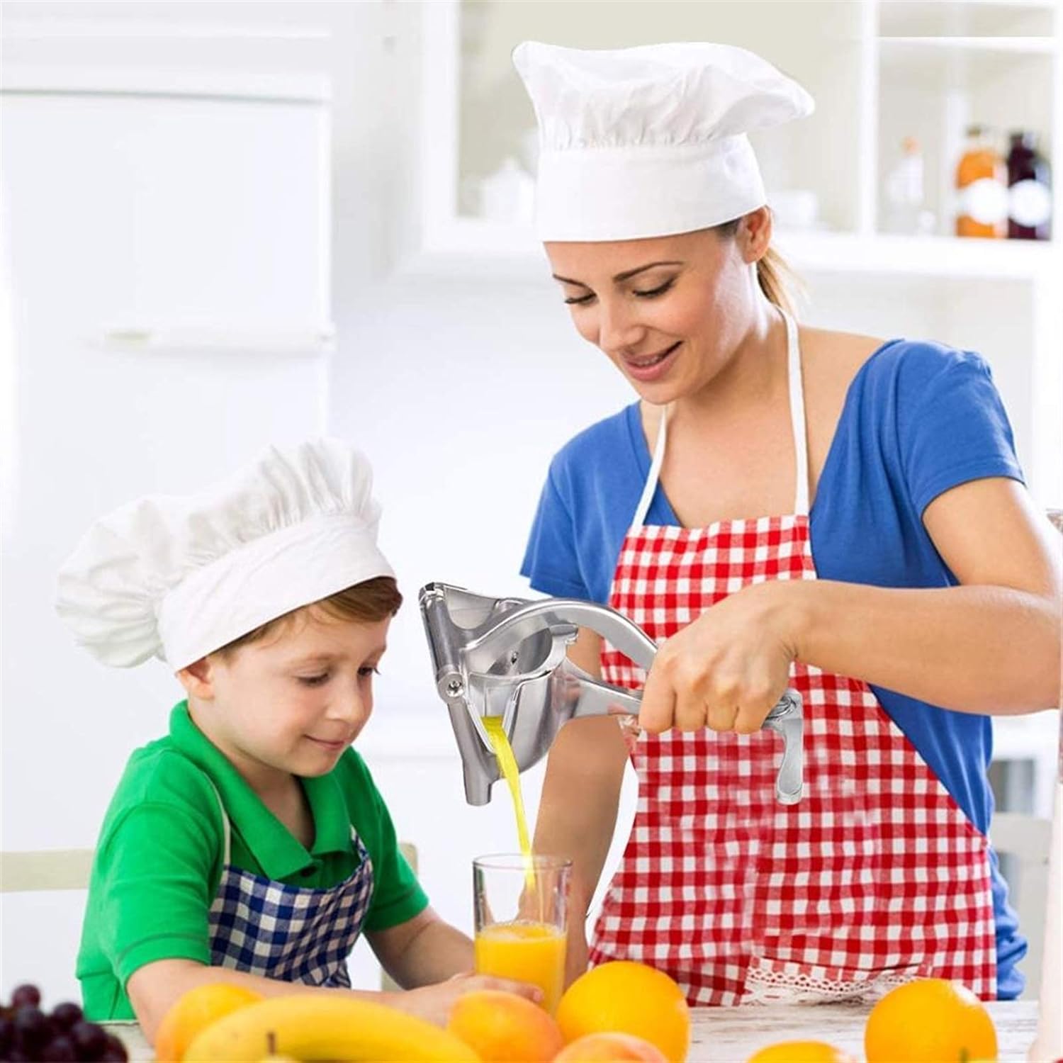 Heavy Duty Manual Fruit Juicer – Aluminium Steel Handheld Citrus & Fruit Press Juicer
