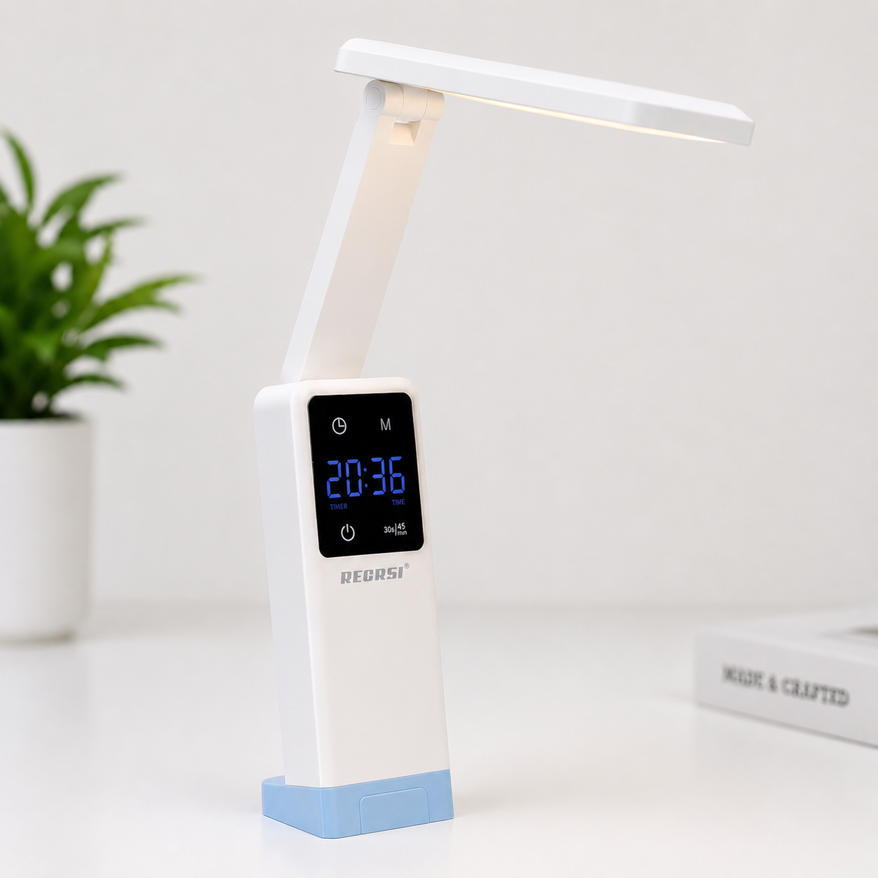 RECRSI 3-in-1 Smart Desk Lamp with 10000 mAh Power Bank