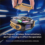 MEMO CX12 Mobile Phone Cooler Radiator with Digital Display and Battery
