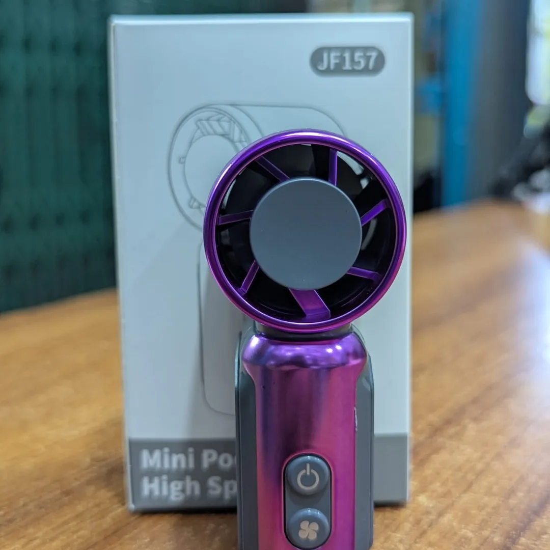 Portable Turbo Fan | Rechargeable High-Speed Handheld Cooling Fan