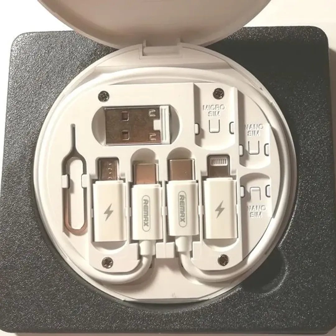Remax RC-190 Multifunction Data Cable Set | 60W Fast Charging | Portable Storage Box