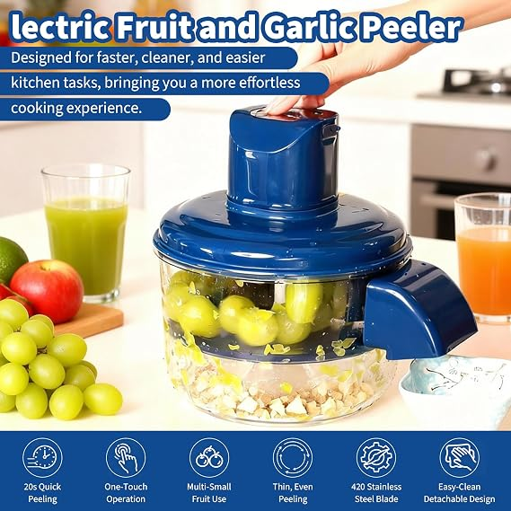 Portable Smart Electric Grape Peeler Machine | USB Rechargeable Automatic Fruit Peeler