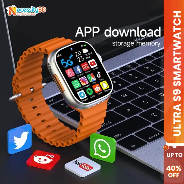 Ultra S9 Android Smart Watch | Video Calling | Water Drop Display | Premium Smartwatch