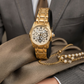 Bubble Luxury Quartz Skeleton Watch for Men | Luminous | Waterproof | Roman Dial