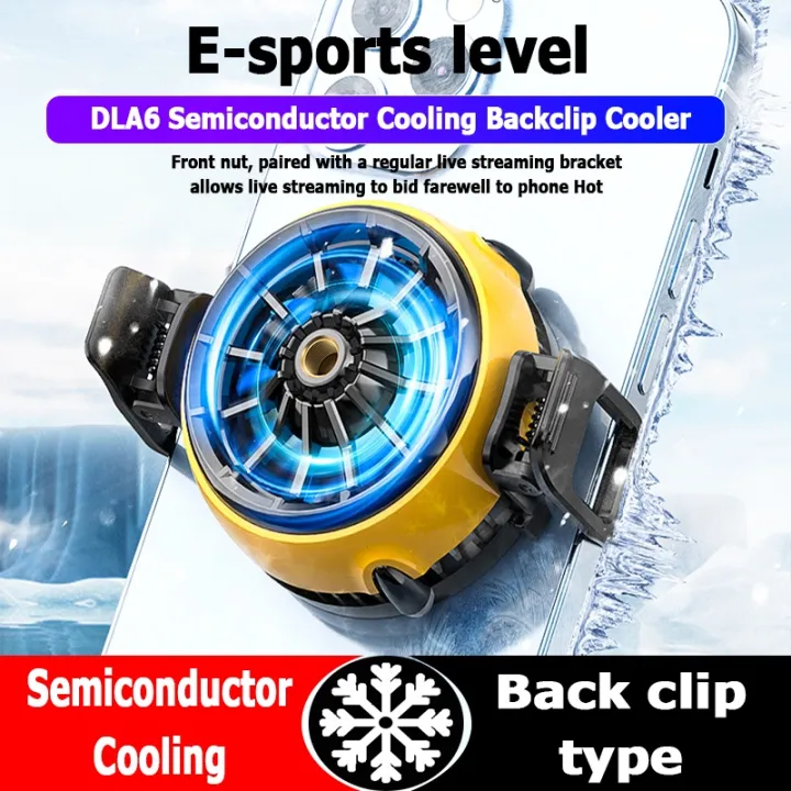 DLAB A6 Mobile Phone Cooler | Clip-On Gaming Cooling Fan | Mobile Radiator