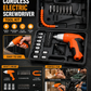 Cordless Electric Screwdriver Tool Kit | Rechargeable Multi-Bit Repair Set with Carry Case