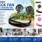Portable Neck Fan Dual Cooling Fan | Hands-Free Rechargeable Personal Cooling Fan