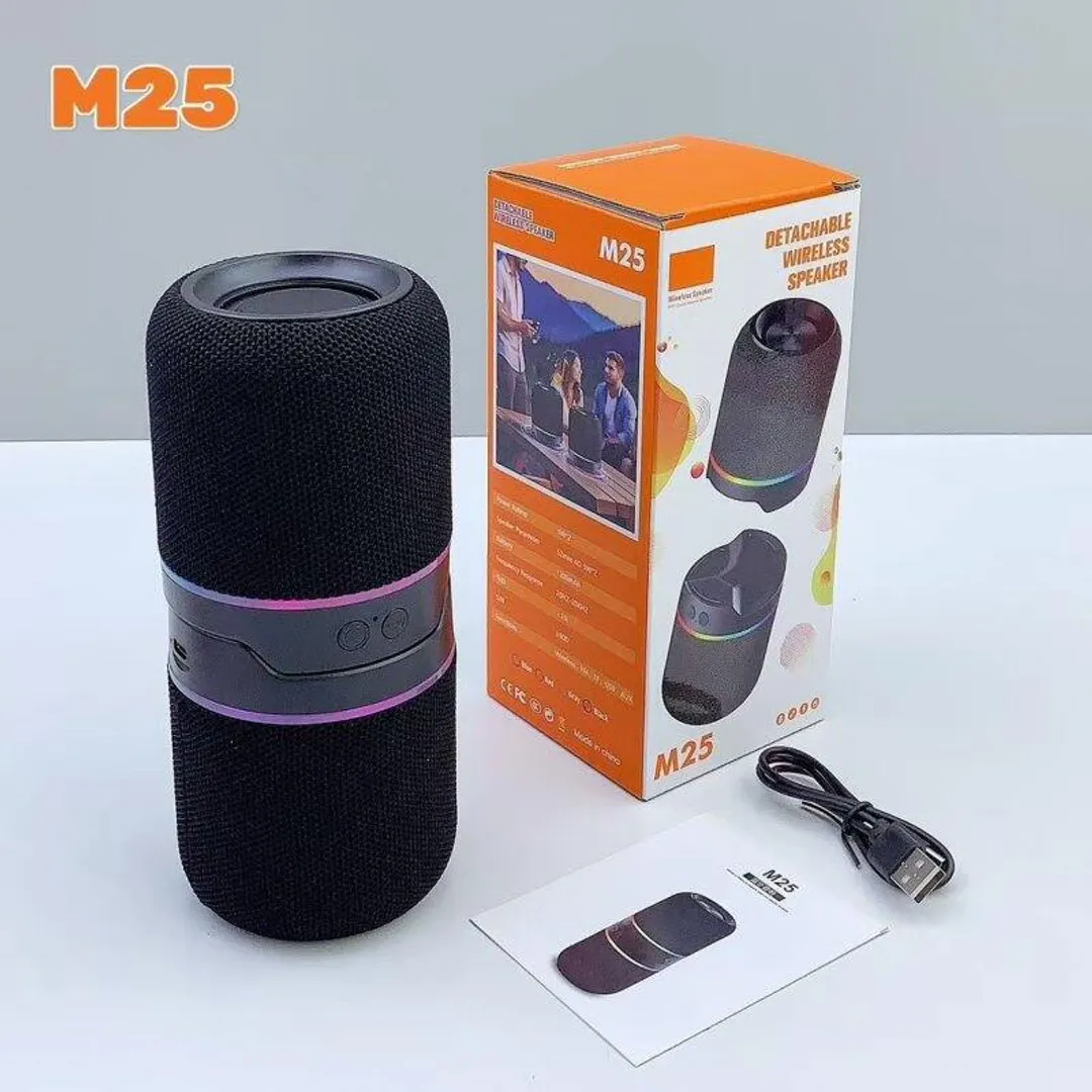 M25 Two-in-One Split Wireless Bluetooth DJ Speaker – 10W Portable Stereo Speaker