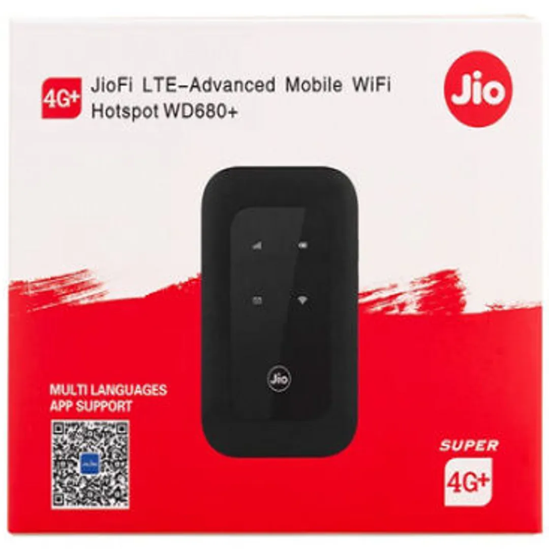 JIO 4G LTE Mobile WiFi Hotspot Portable Router – 150Mbps Wireless Pocket WiFi with 2100mAh Battery