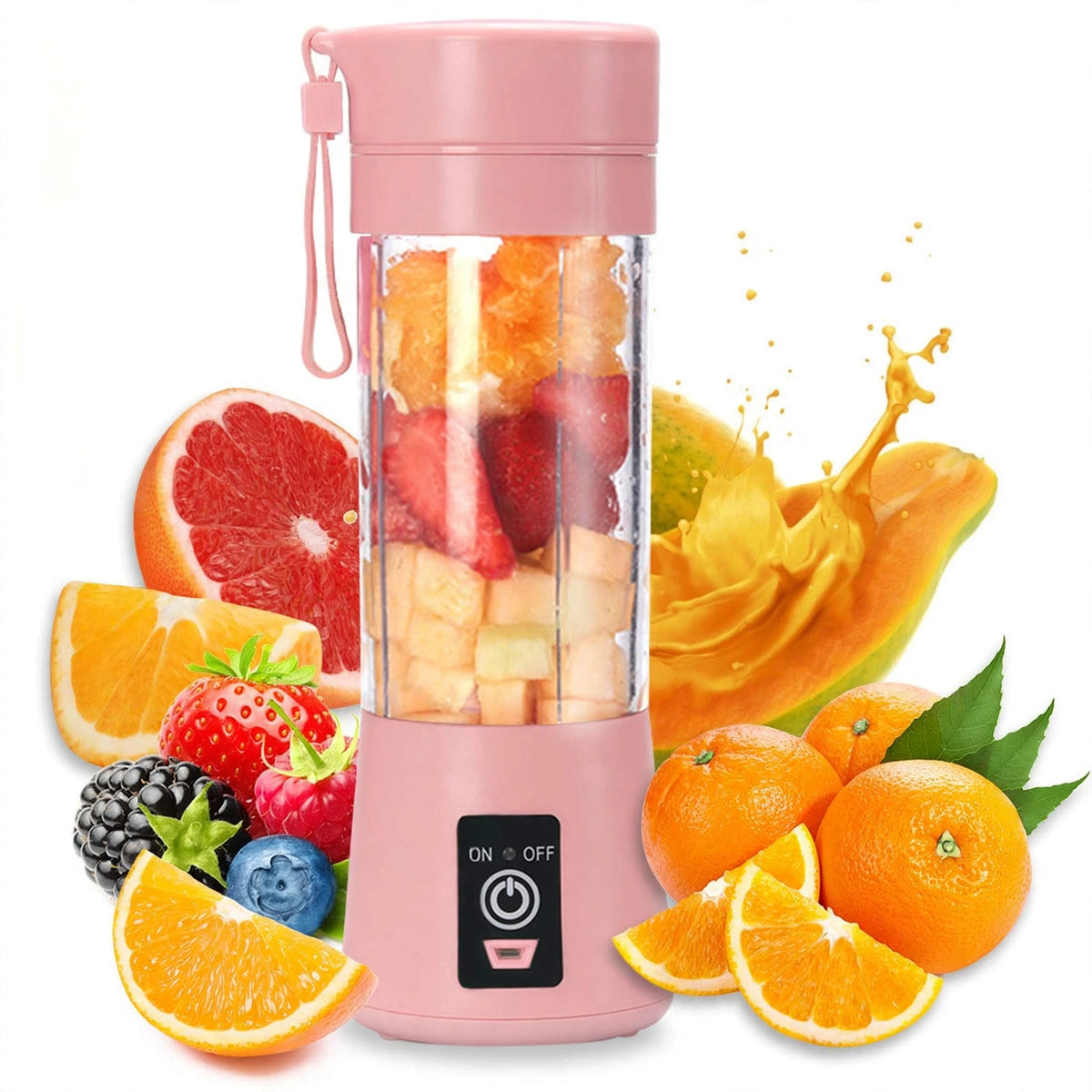 Mini Cup Fruit Juicer Blender – Portable USB Rechargeable Juice & Smoothie Maker