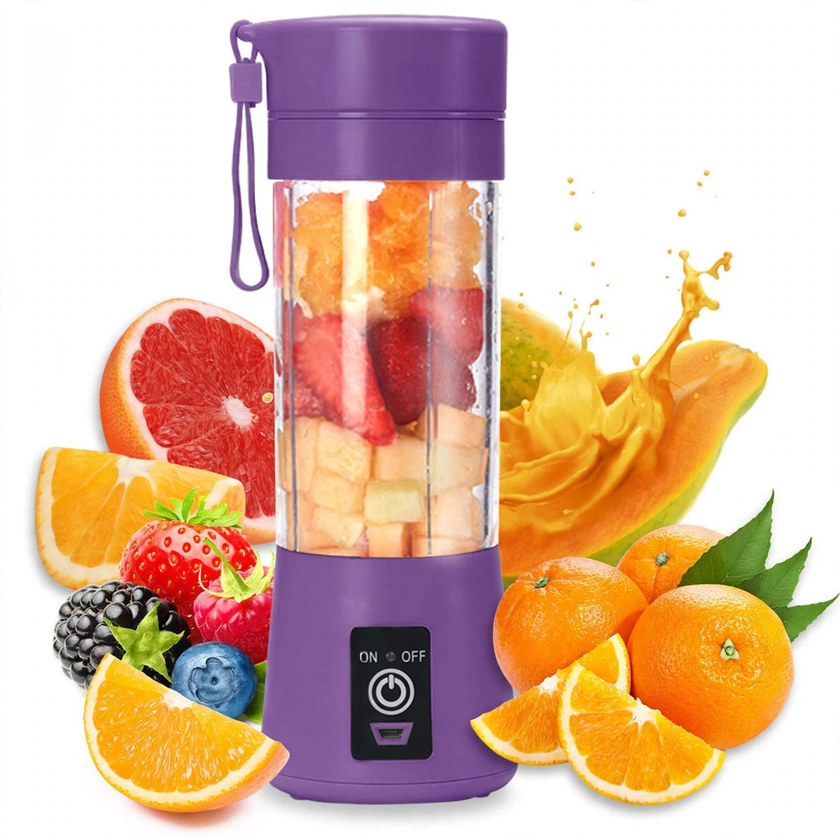 Mini Cup Fruit Juicer Blender – Portable USB Rechargeable Juice & Smoothie Maker