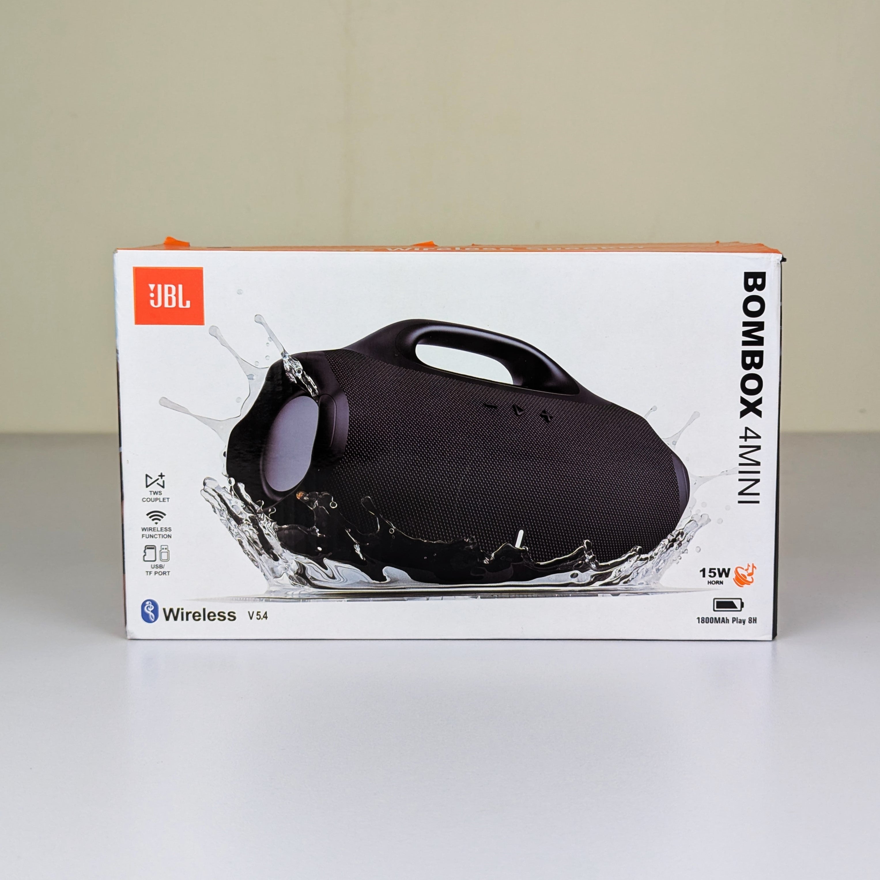 JBL Boombox 4 Mini Wireless Speaker – Powerful Sound Anywhere! (Blue )