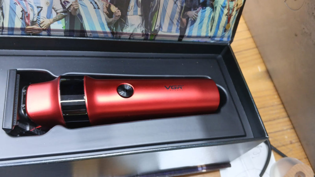 VGR V987 Rosso Professional Beard And Moustache Trimmer For Men