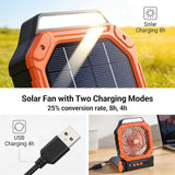 X16 Solar Rechargeable Fan – Portable USB Mini Fan with Powerful Airflow