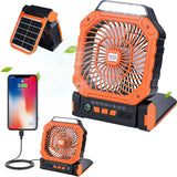 X16 Solar Rechargeable Fan – Portable USB Mini Fan with Powerful Airflow